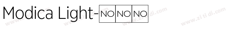 Modica Light字体转换